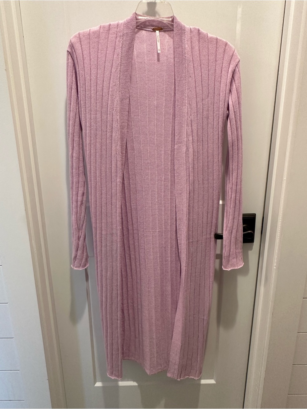 Free People ribby ribbed long line open cardigan